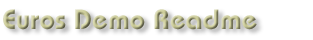 Euros Demo Readme