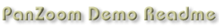 PanZoom Demo Readme