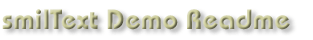 smilText Demo Readme