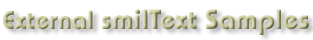 smilText Sample Page